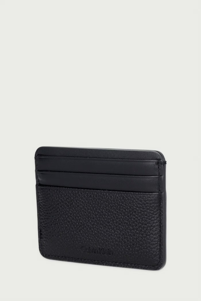 Calvin Klein Etui na karty damskie skórzane LV04F1291G czarny SS27