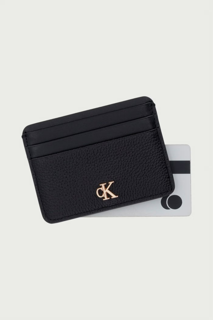 Akcesoria Calvin Klein Etui na karty damskie skórzane LV04F1291G czarny