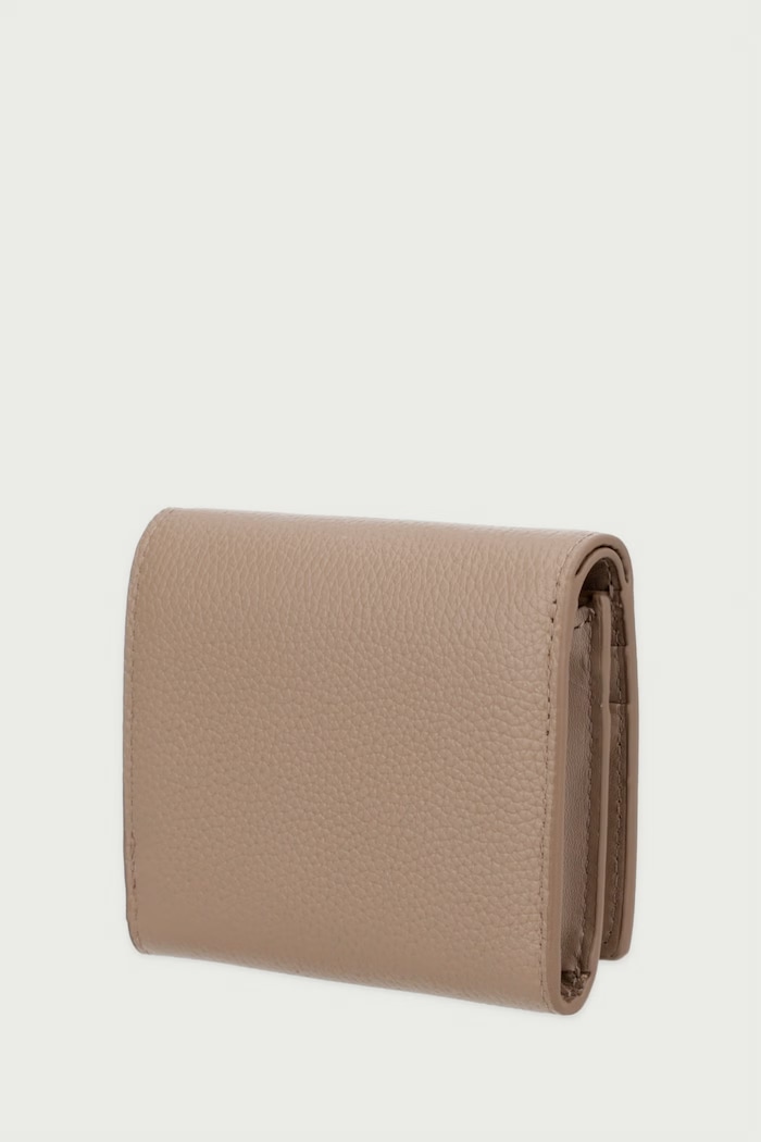 Calvin Klein Portfel damski skórzany LV04F1292G beżowy SS27