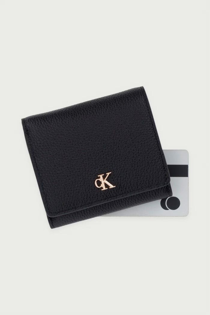 Portfel damski skórzany Calvin Klein LV04F1292G czarny