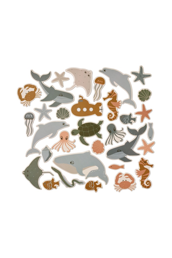 Liewood Zestaw magnesów dziecięcy Vento Sea Creature Magnets LW21280.PPY1 multicolor SS27