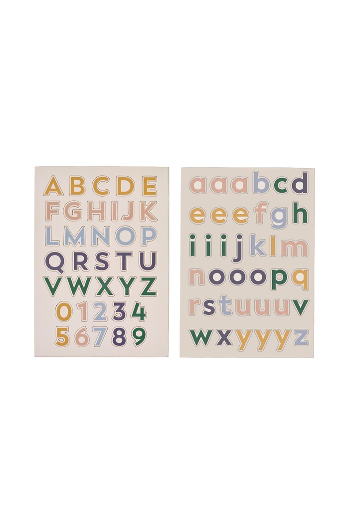 Liewood Zestaw magnesów dziecięcy Vento Alphanumeric Magnets multicolor LW21472.PPY1