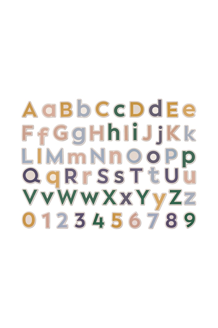 Liewood Zestaw magnesów dziecięcy Vento Alphanumeric Magnets LW21472.PPY1 multicolor SS27