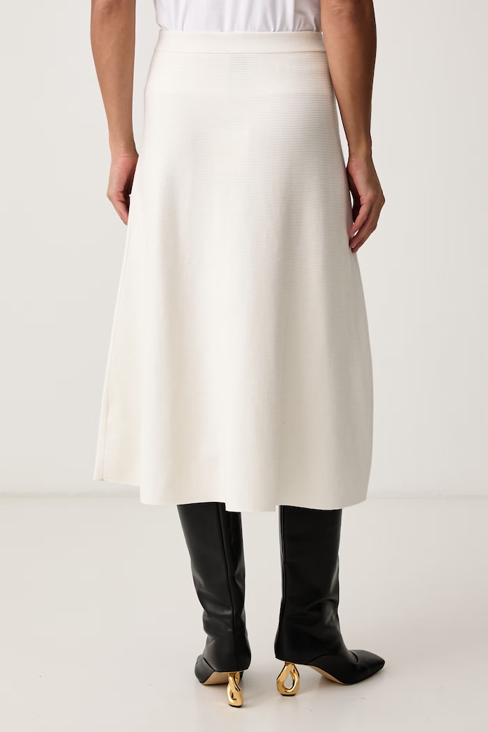 Odzież Calvin Klein Spódnica rozkloszowana z wiskozą LV044J303G beżowy