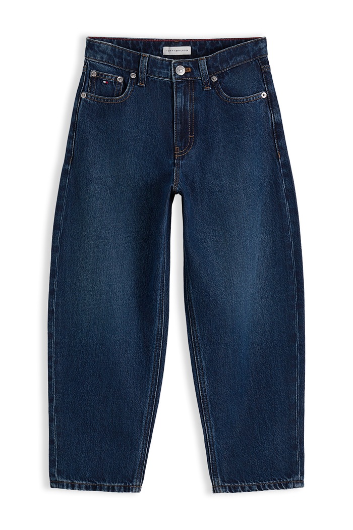 Tommy Hilfiger Jeansy barrel dziecięce BARREL KB0KB10786.128.176.PPY1 granatowy SS27