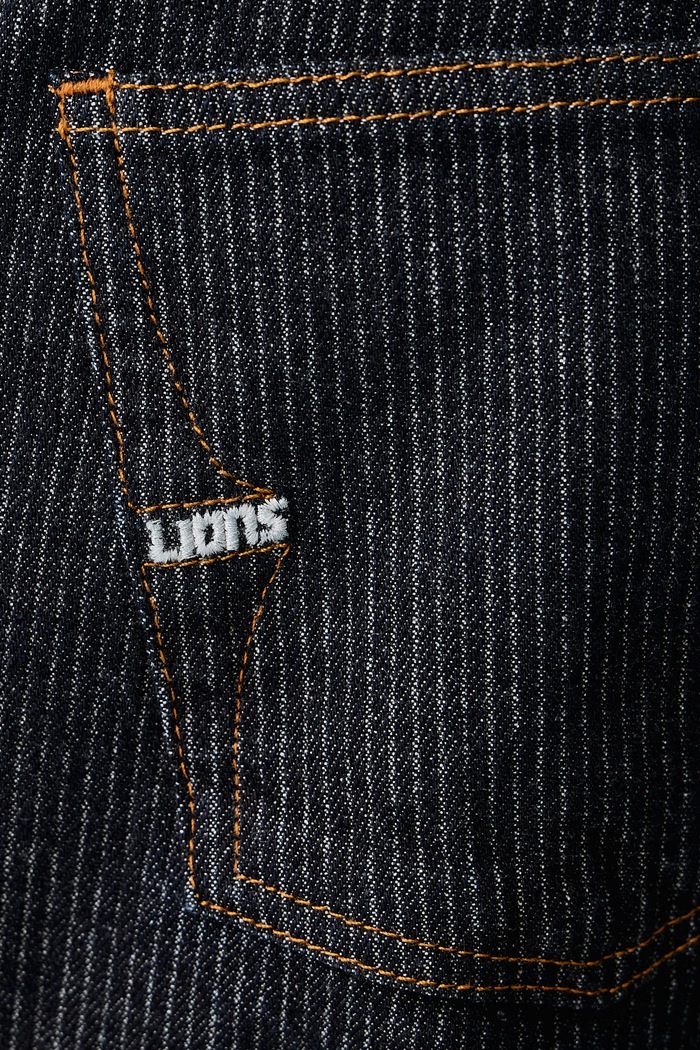 Jeansy relaxed fit męskie Les Deux x Detroit Lions Les Deux 1003229 granatowy