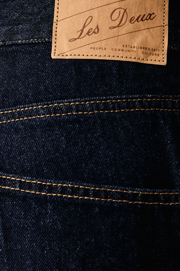Jeansy relaxed fit męskie Les Deux 1002670 granatowy