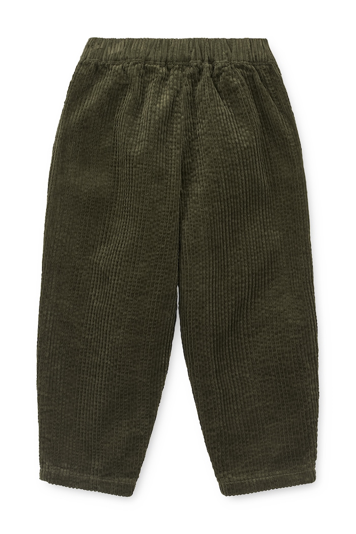 Liewood Dziecięce bawełniane Borris Corduroy Pants w Pockets LW21375.PPY1 zielony SS27