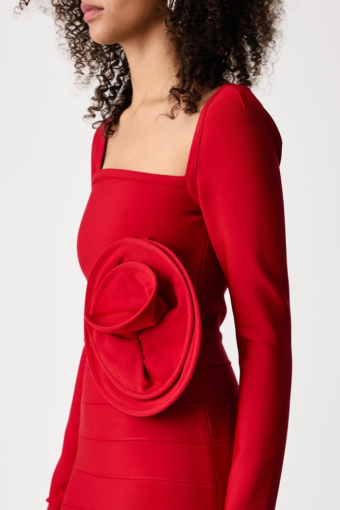 Sukienka bodycon Rotate 1171852240 czerwony