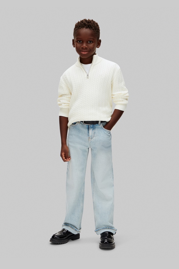 Félgarbó gyerek pamut Calvin Klein Jeans IB0IB02860.128.170.PPY1 bézs