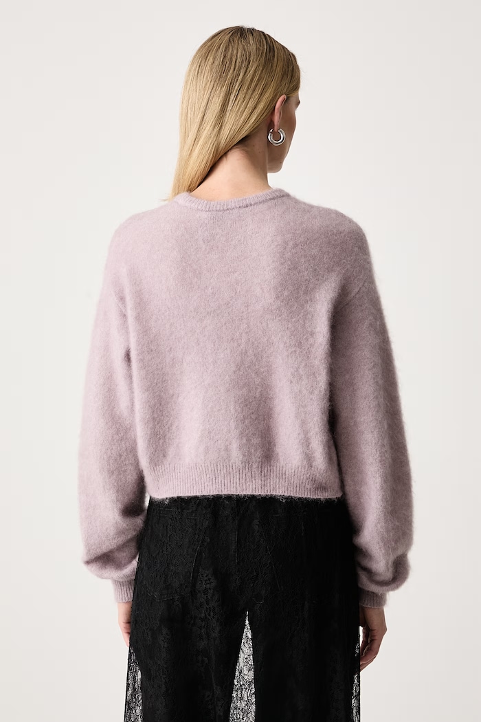 Odzież Gestuz Sweter damski z wełną i moherem 10911753 beżowy