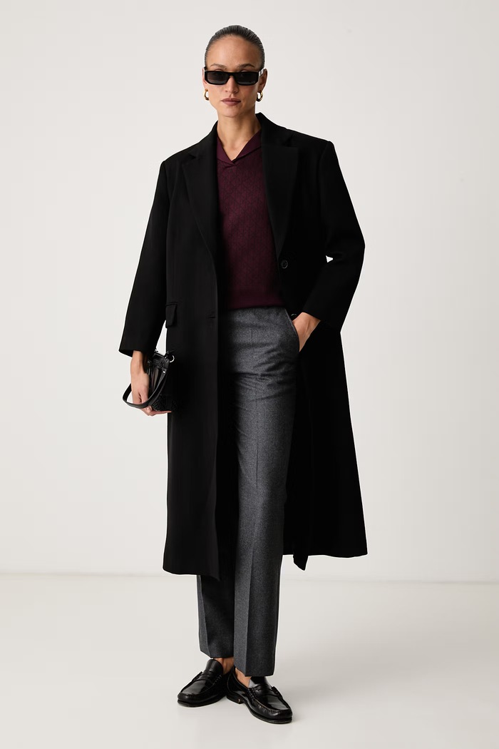 Calvin Klein Sweter z krótkim rękawem damski z wiskozą LV044J300G bordowy SS27
