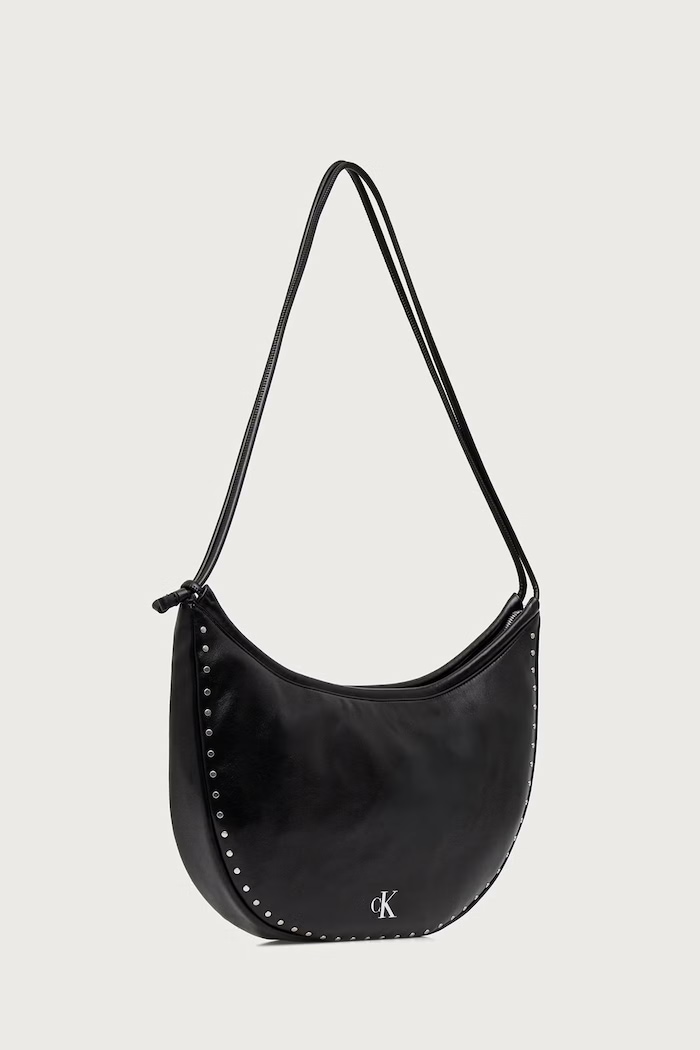 Calvin Klein Torebka hobo damska z imitacji skóry LV04F3819G czarny SS27