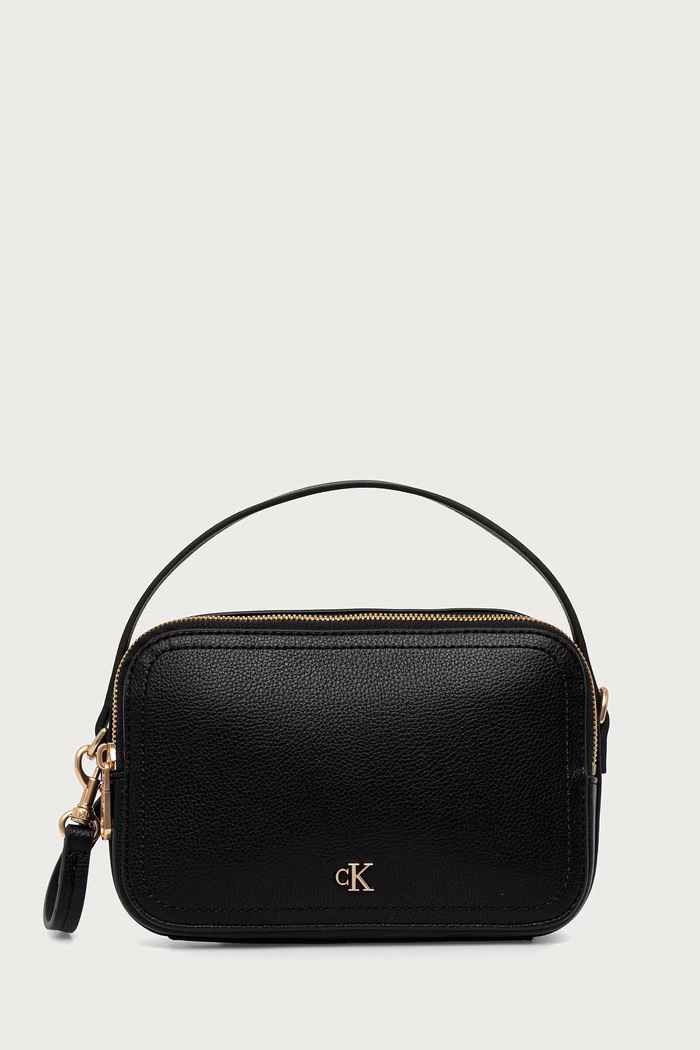 Calvin Klein Torebka crossbody damska z imitacji skóry czarny LV04F3851G
