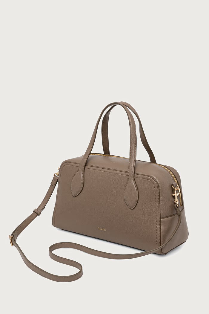 Akcesoria Calvin Klein Torebka crossbody damska z imitacji skóry LV04F3855G beżowy
