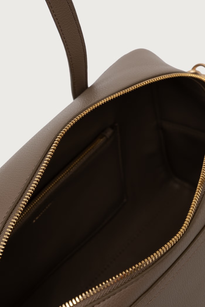 Torebka crossbody damska z imitacji skóry Calvin Klein beżowy LV04F3855G
