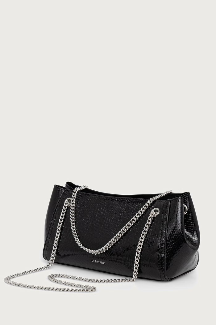Akcesoria Calvin Klein Torebka bagietka damska z imitacji skóry LV04F3859G czarny