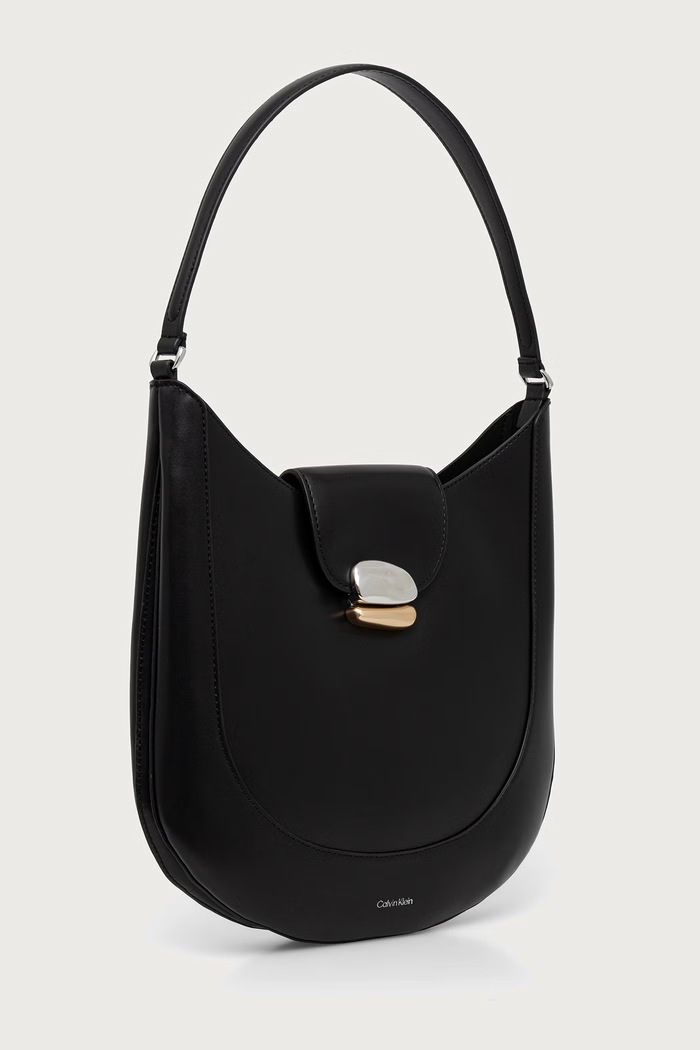 Calvin Klein Torebka tote damska z imitacji skóry LV04F3865G czarny SS27