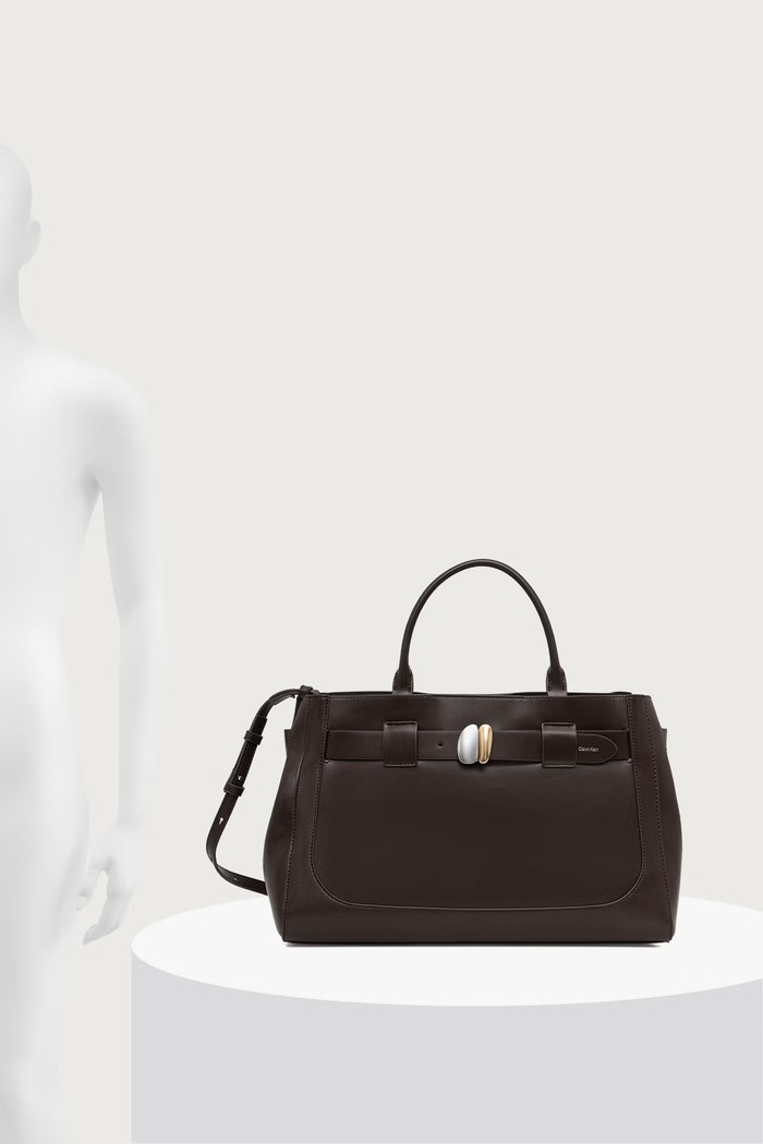 Calvin Klein Torebka shopper damska z imitacji skóry LV04F3866G