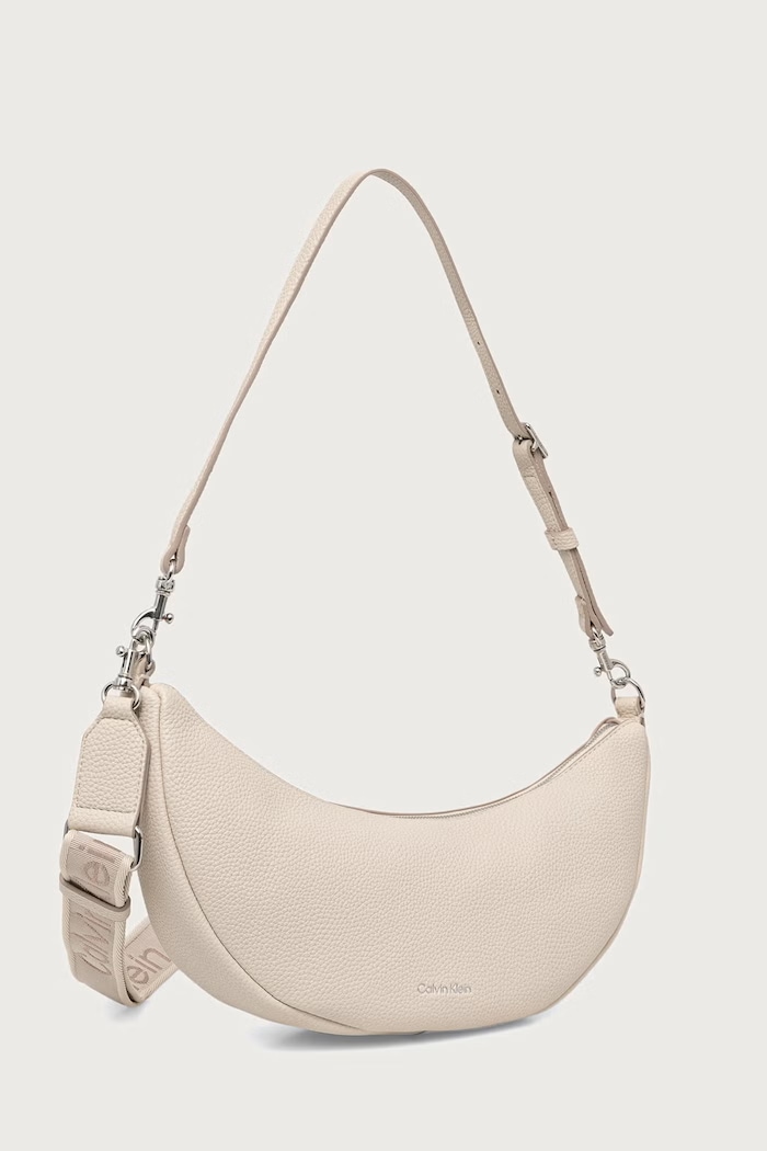 Calvin Klein Torebka crossbody damska z imitacji skóry LV04F3936G beżowy SS27