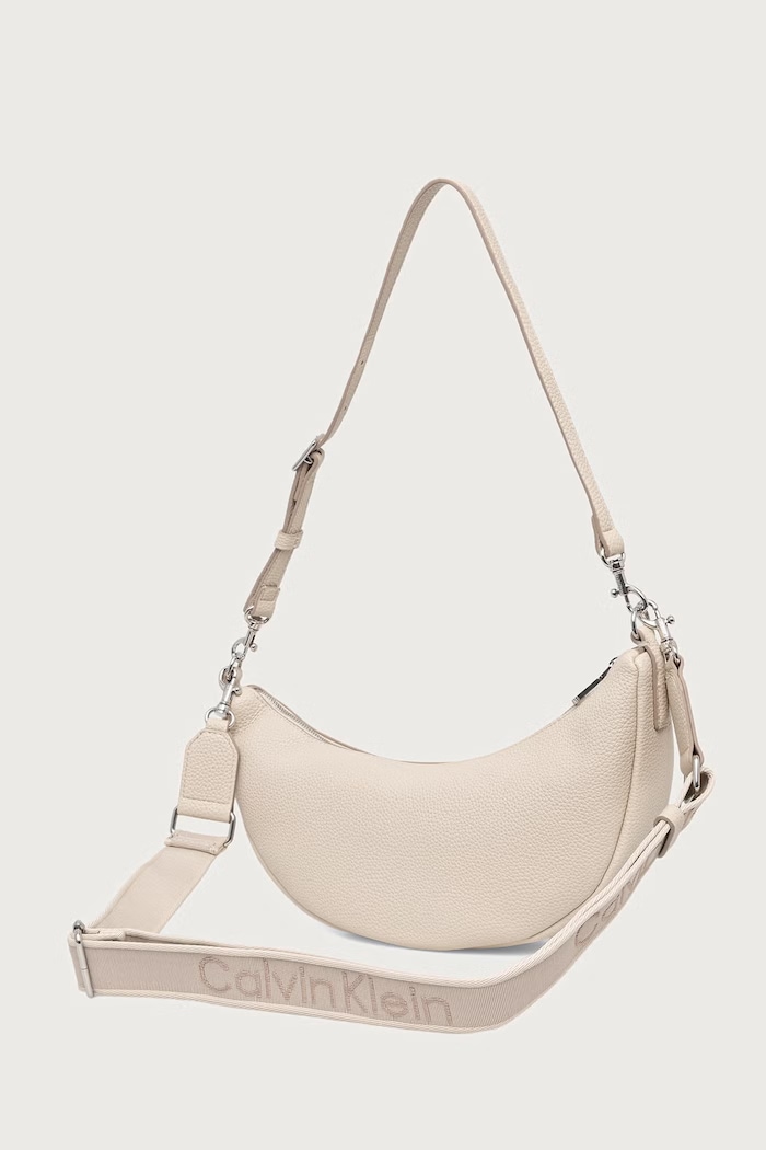 Akcesoria Calvin Klein Torebka crossbody damska z imitacji skóry LV04F3936G beżowy