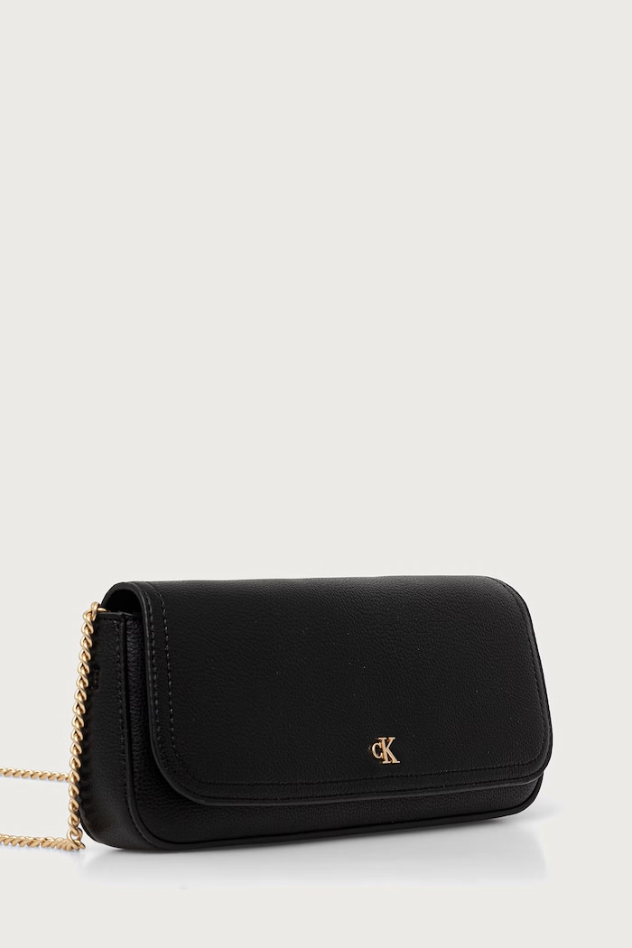 Calvin Klein Kopertówka damska z imitacji skóry LV04F3957G czarny SS27