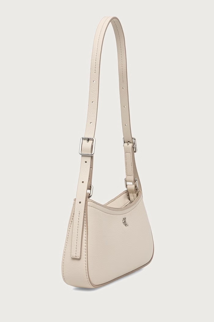 Calvin Klein Torebka hobo damska z imitacji skóry LV04F4114G beżowy SS27