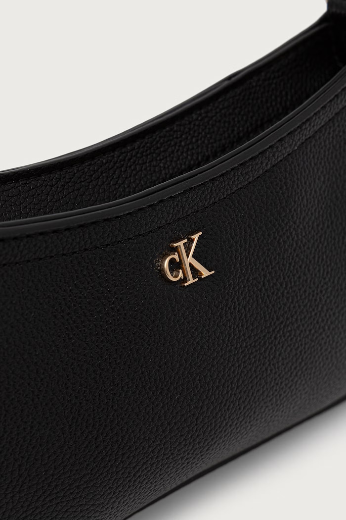 Torebka hobo damska z imitacji skóry Calvin Klein LV04F4114G czarny