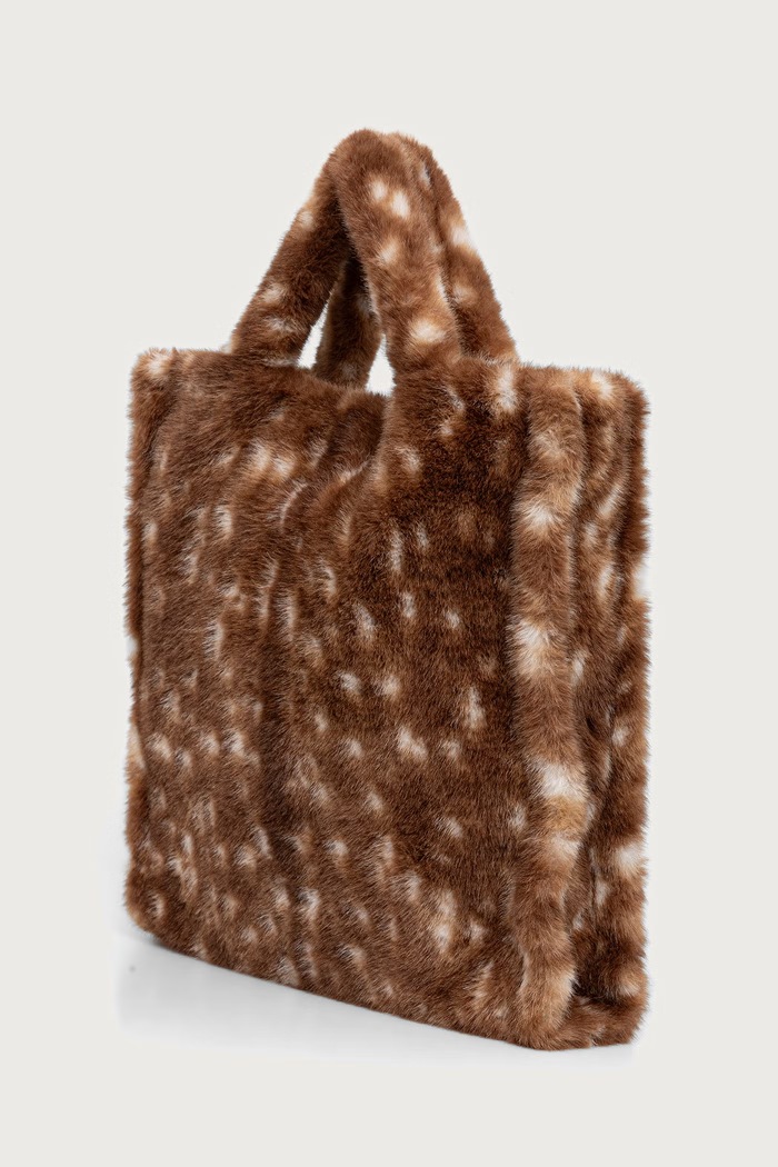 MUNTHE Torebka shopper damska 264193226401 brązowy SS27