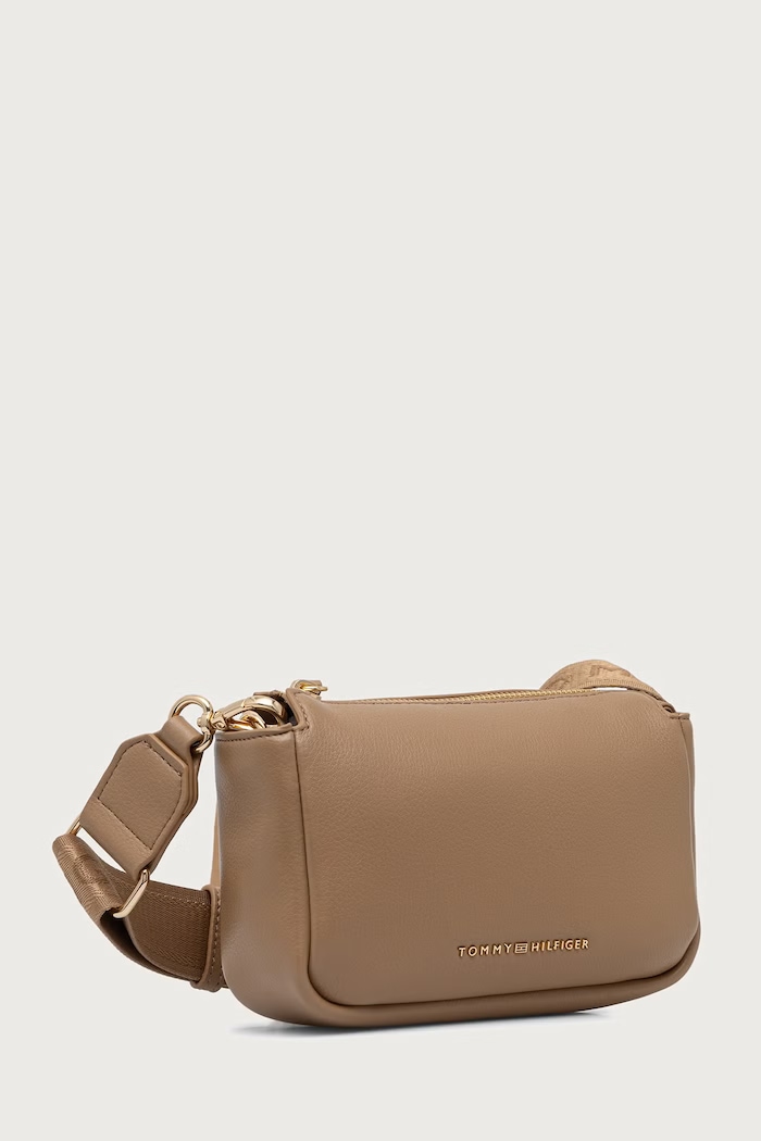 Tommy Hilfiger Crossbody kabelka dámska z imitácie kože ESSENTIAL AW0AW19402 béžová SS27