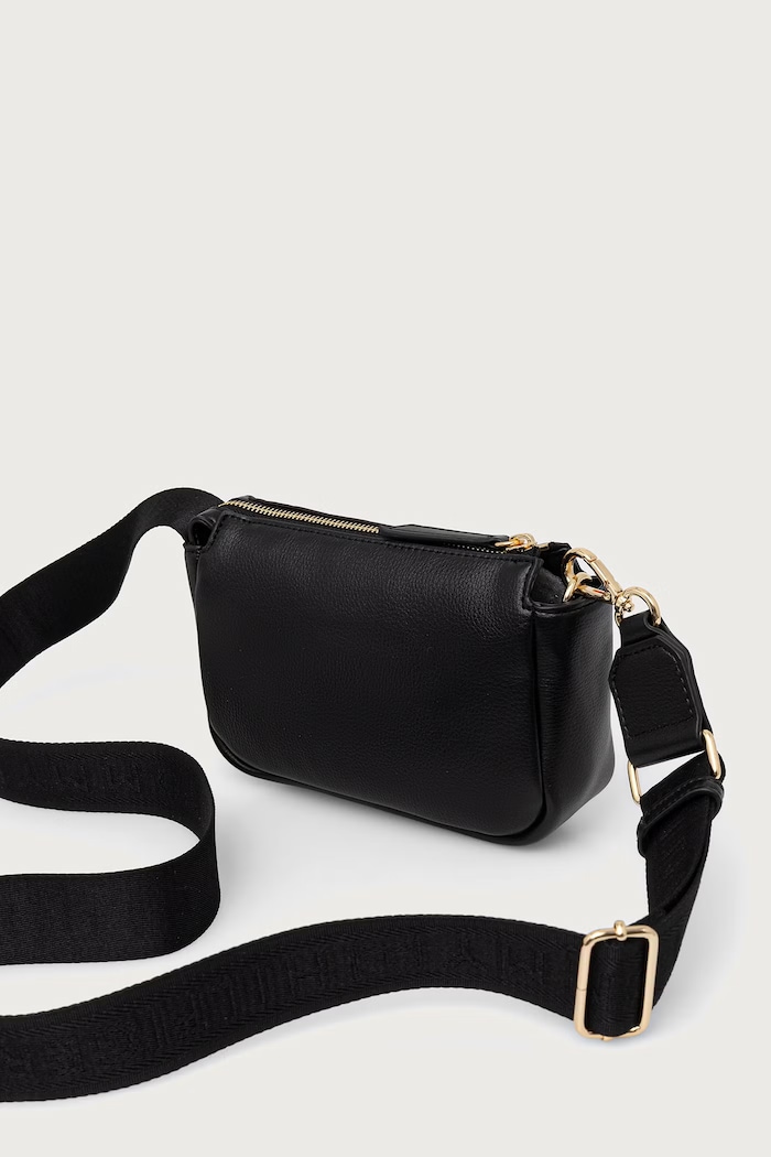 Doplnky Tommy Hilfiger Crossbody kabelka dámska z imitácie kože ESSENTIAL AW0AW19402 čierna