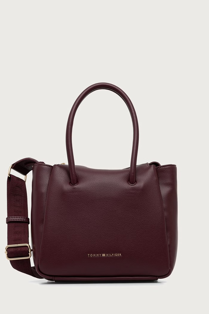 Tommy Hilfiger Torebka damska ESSENTIAL bordowy AW0AW19403