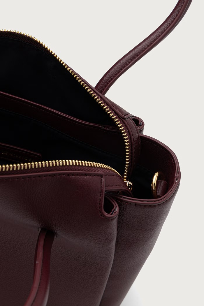 Torebka damska ESSENTIAL Tommy Hilfiger bordowy AW0AW19403