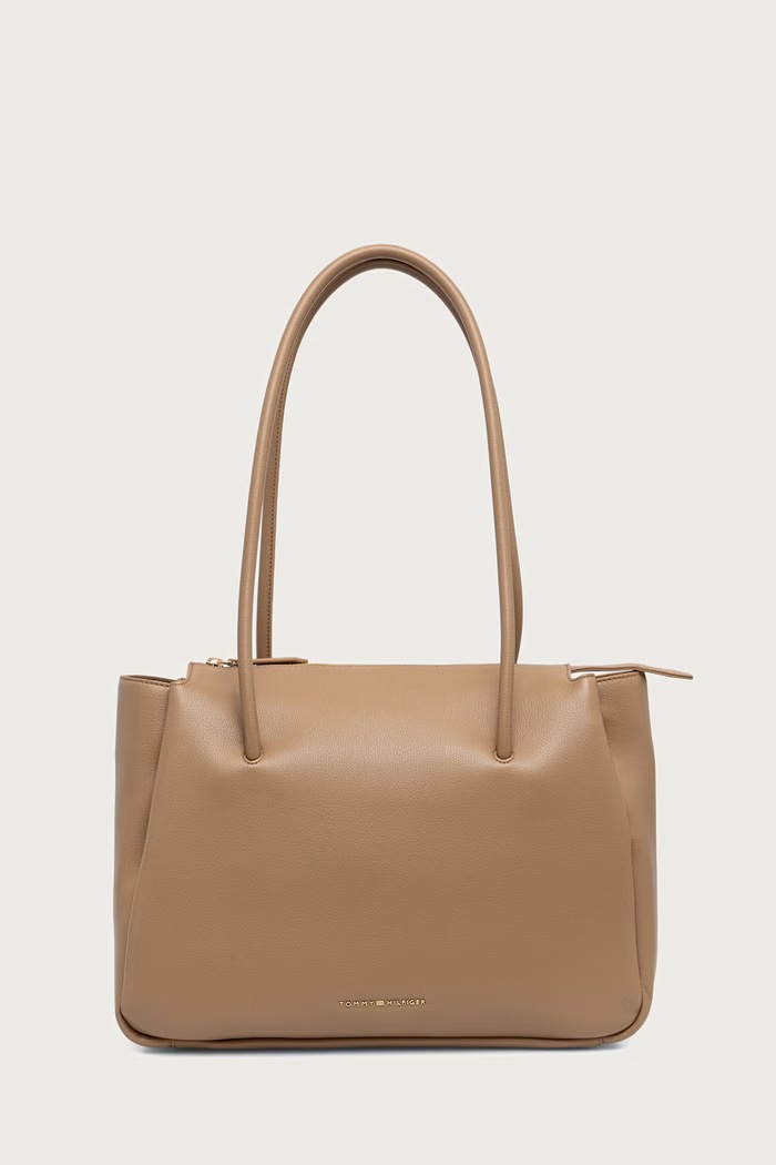 Tommy Hilfiger Torebka tote damska z imitacji skóry ESSENTIAL beżowy AW0AW19404