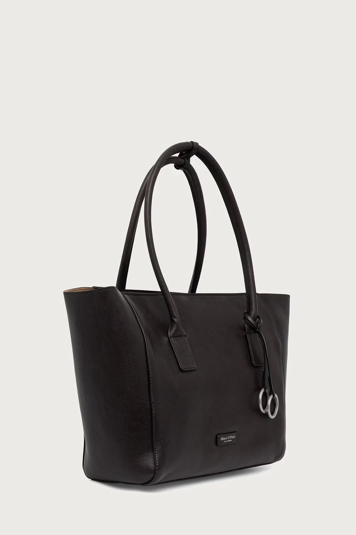 Marc O'Polo Torebka shopper damska skórzana 5000016288 brązowy SS27