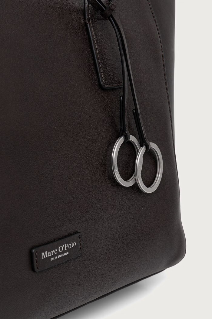 Torebka shopper damska skórzana Marc O'Polo 5000016288 brązowy