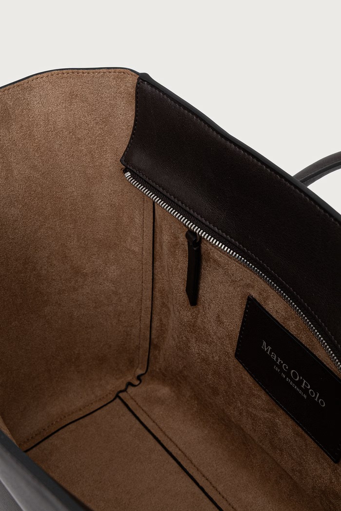 Torebka shopper damska skórzana Marc O'Polo brązowy 5000016288