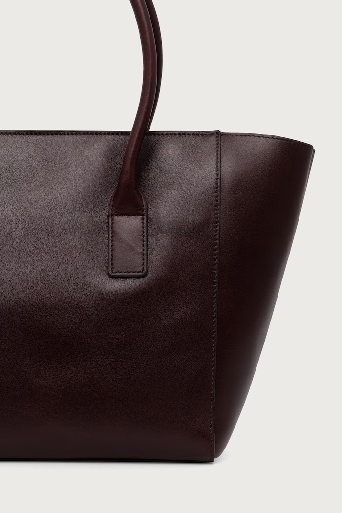 Akcesoria Marc O'Polo Torebka shopper damska skórzana 5000016288 bordowy
