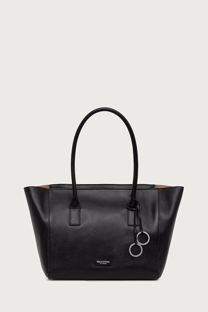 Marc O'Polo Torebka shopper damska skórzana czarny 5000016288