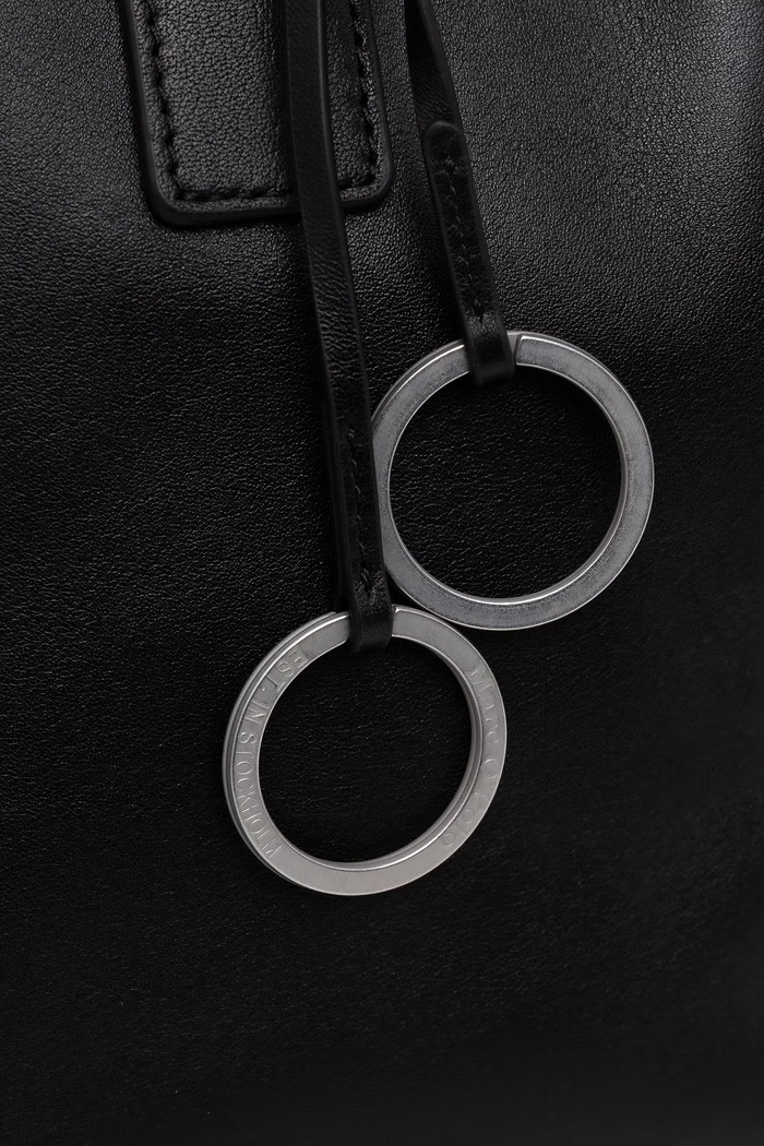 Torebka shopper damska skórzana Marc O'Polo 5000016288 czarny