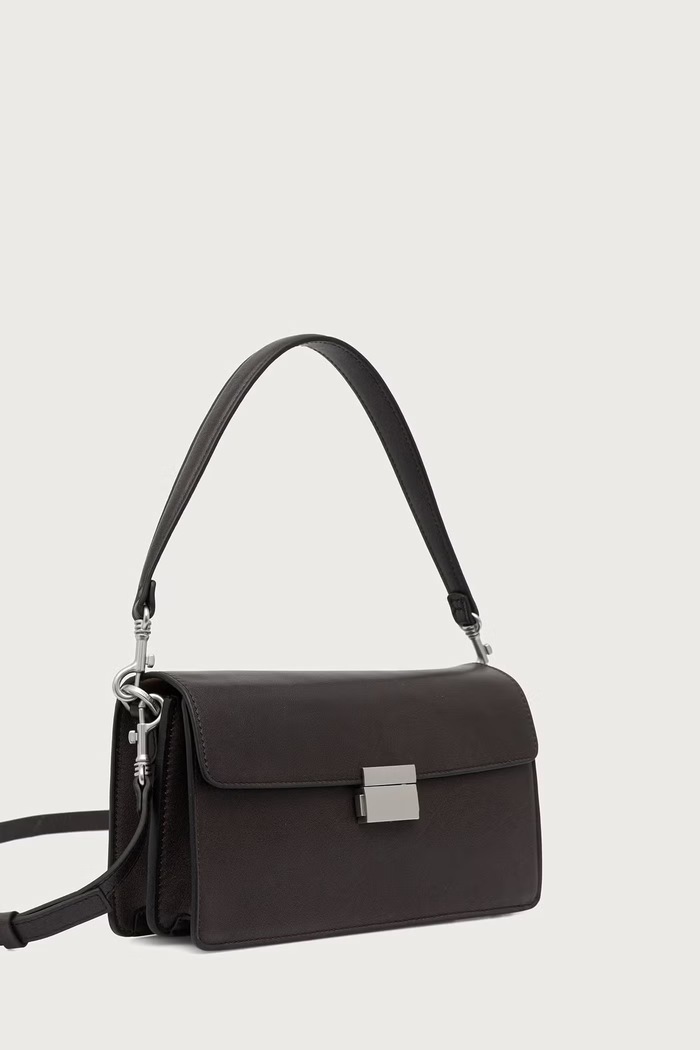 Marc O'Polo Torebka crossbody damska skórzana 5000016289 brązowy SS27