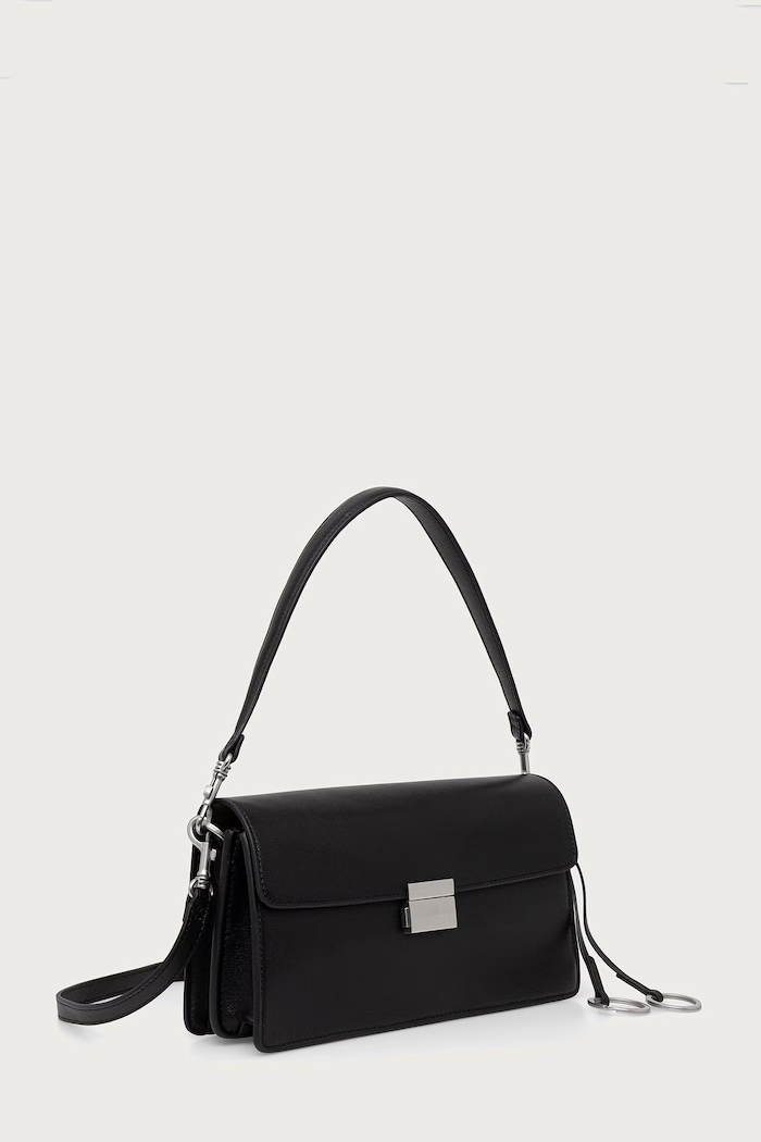 Marc O'Polo Torebka crossbody damska skórzana 5000016289 czarny SS27