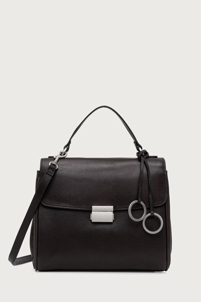 Marc O'Polo Torebka crossbody damska skórzana brązowy 5000016291