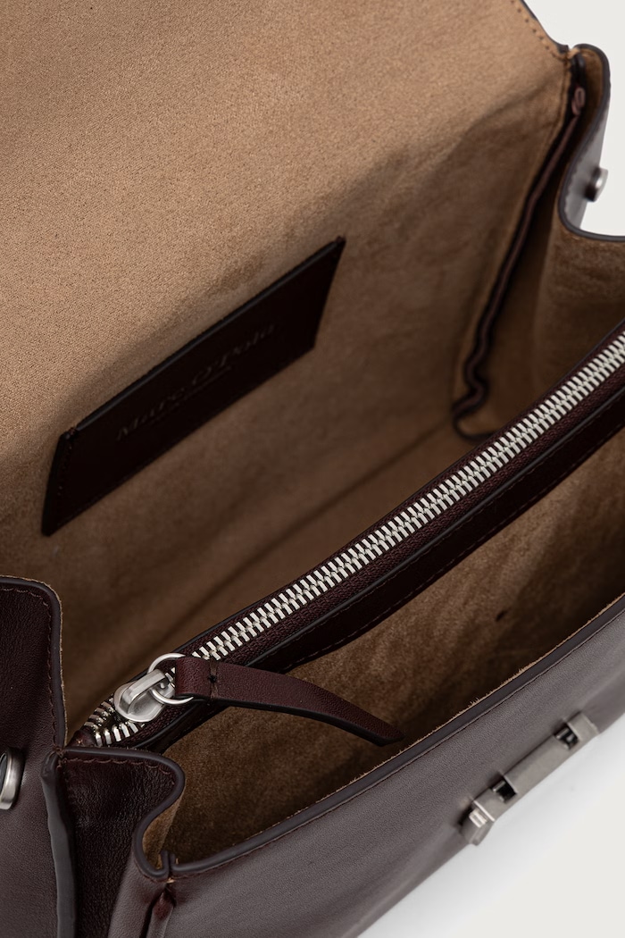 Torebka crossbody damska skórzana Marc O'Polo bordowy 5000016291