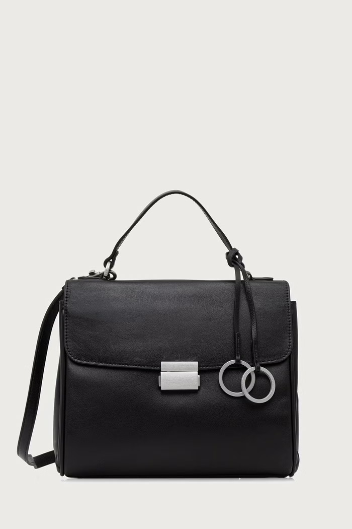 Marc O'Polo Torebka crossbody damska skórzana czarny 5000016291