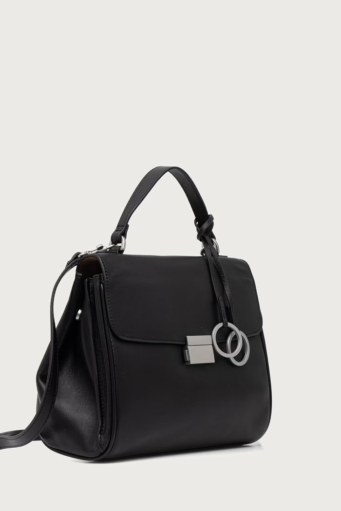 Marc O'Polo Torebka crossbody damska skórzana 5000016291 czarny SS27