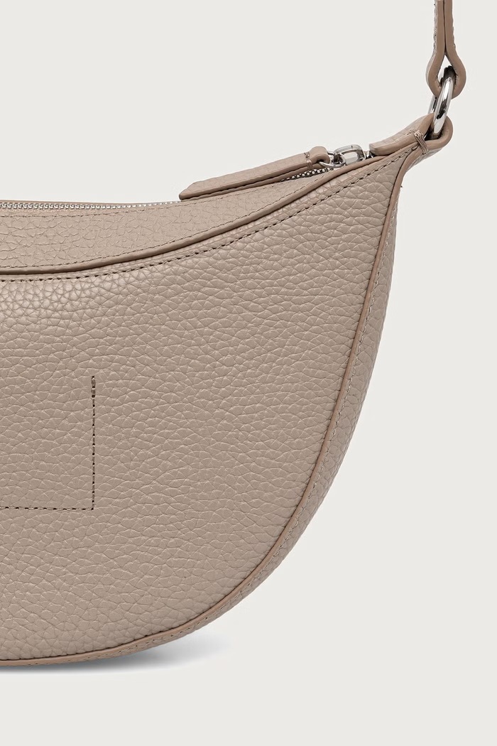 Akcesoria Marc O'Polo Torebka hobo damska skórzana 5000016375 beżowy
