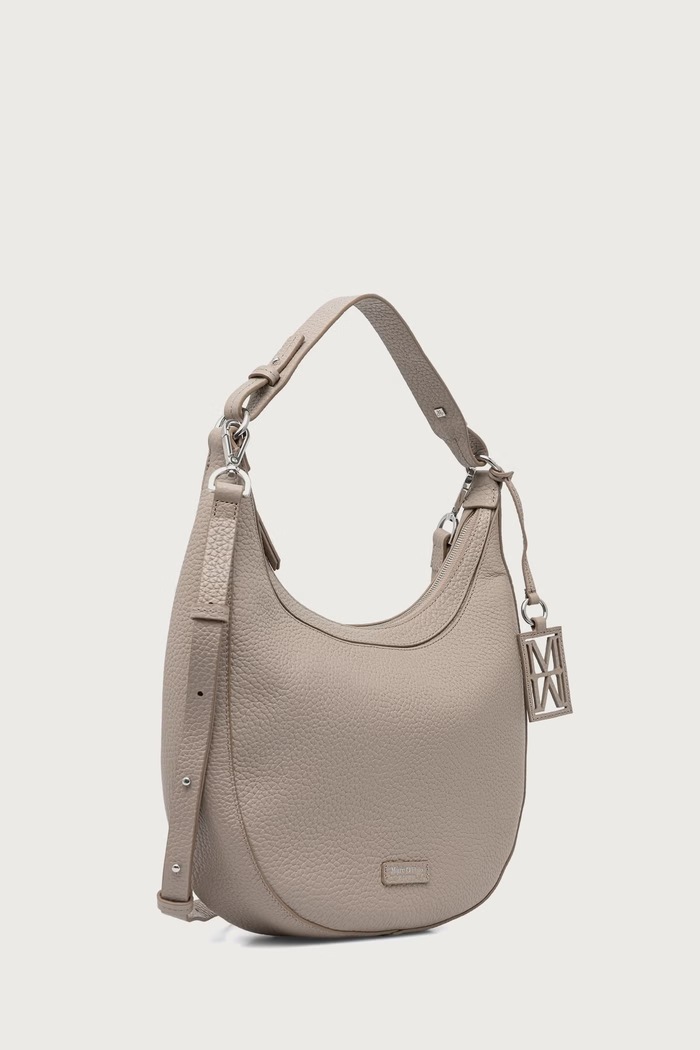 Marc O'Polo Torebka hobo damska skórzana 5000016376 beżowy SS27