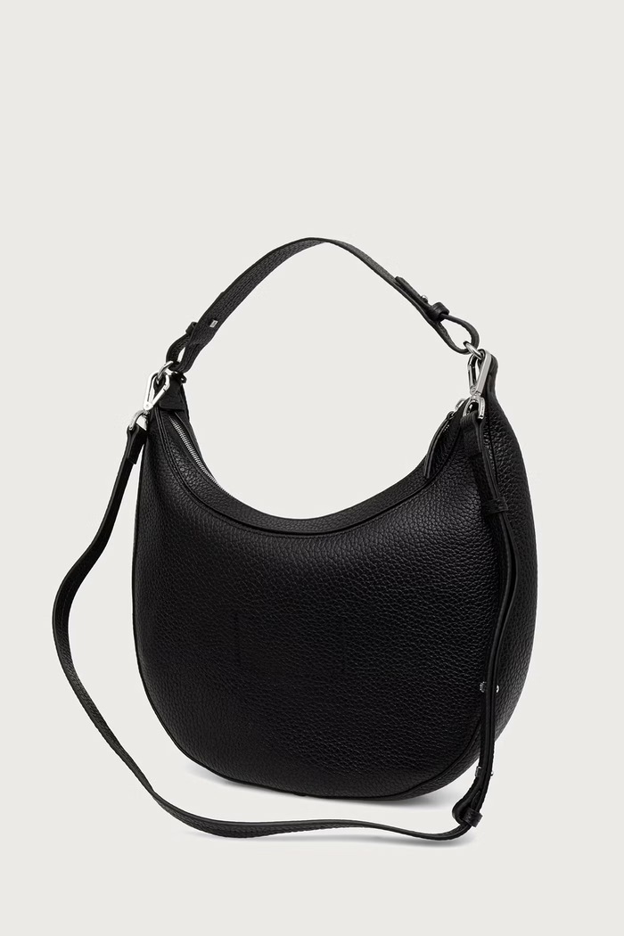 Akcesoria Marc O'Polo Torebka hobo damska skórzana 5000016376 czarny