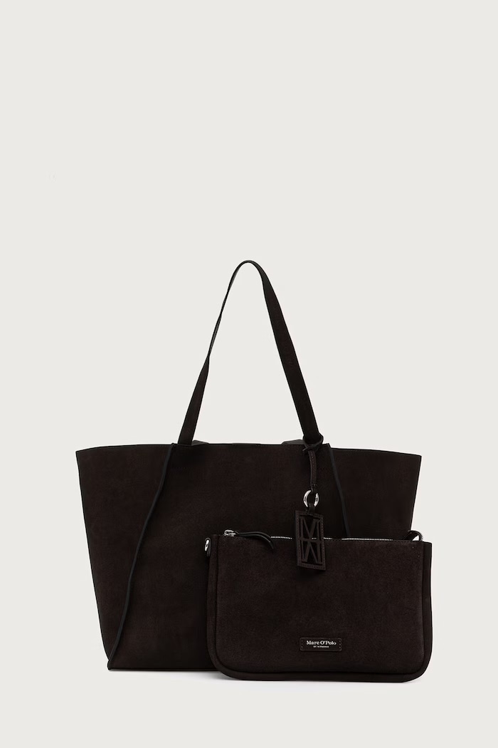Marc O'Polo Torebka shopper damska zamszowa brązowy 5000016384